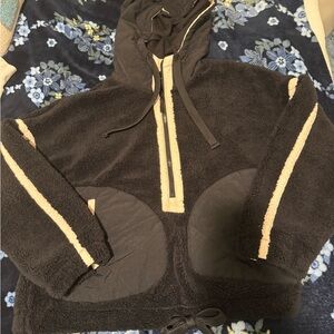 JoyLab Black and Cream Zip-Up Jacket